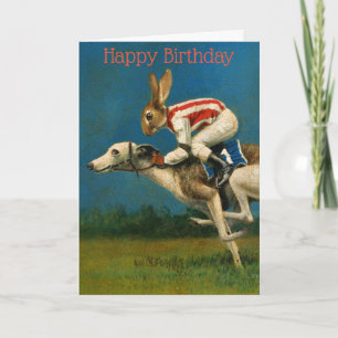 Carte d'anniversaire Whippet Racer