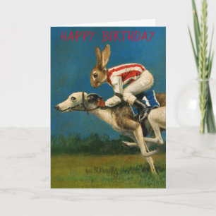Carte d'anniversaire Whippet Racer