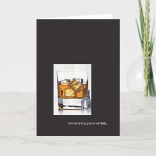 Carte d'anniversaire Whiskey