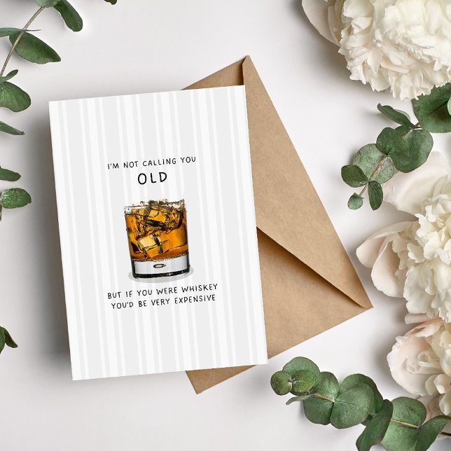 Carte d'anniversaire Whiskey Adulte (Créateur téléchargé)