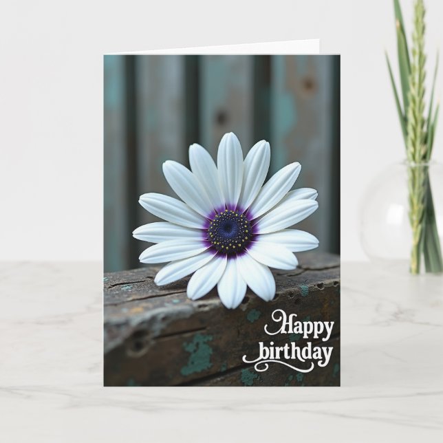 Carte d'anniversaire White Bloom (Devant)
