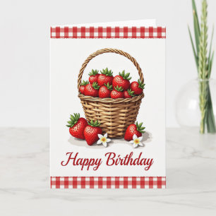 Carte d'anniversaire Wicker Berry