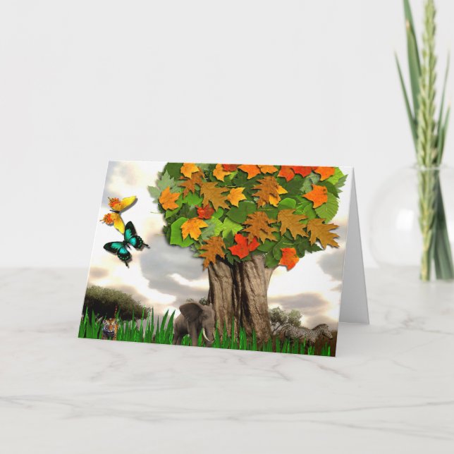 Carte d'anniversaire Wild Friends (Devant)