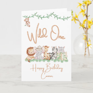 Carte d'anniversaire Wild One | 1er anniversaire