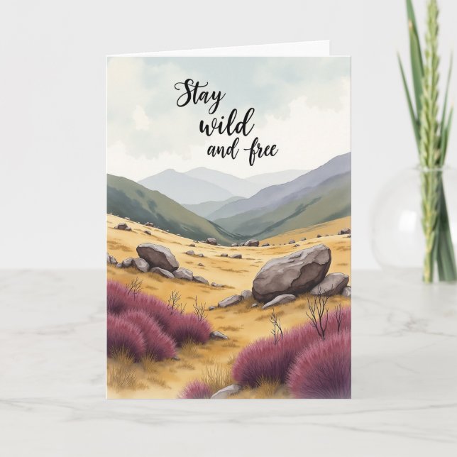 Carte d'anniversaire Wild Plains (Devant)