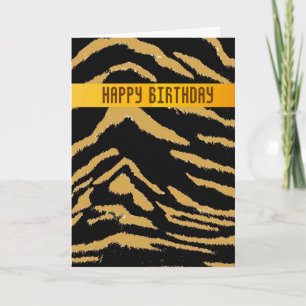 Carte d'anniversaire Wild Tiger