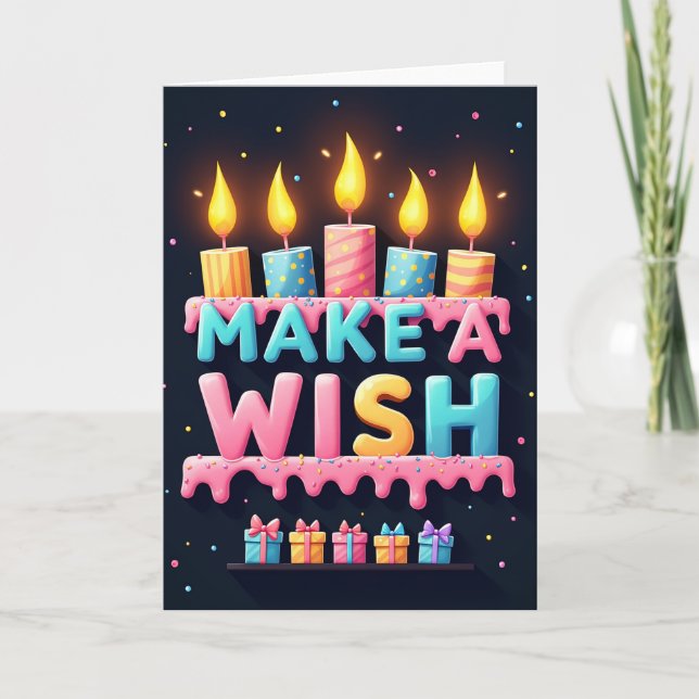 Carte d'anniversaire Wish Sprinkles (Devant)