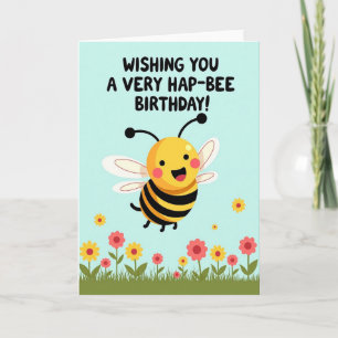 Carte d'anniversaire Wishing Bee