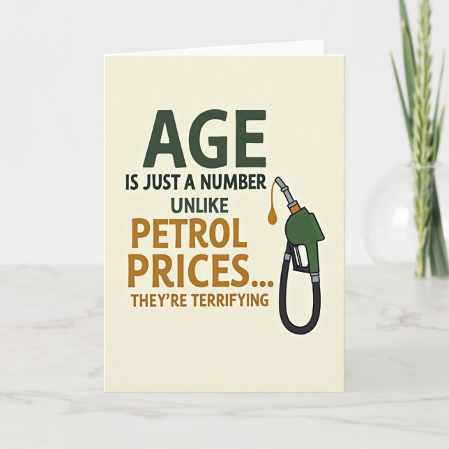 Carte d'anniversaire Witty Fuel Nozzle (Devant)