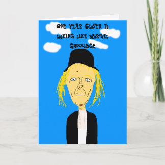 Carte d'anniversaire Worzel Gummidge