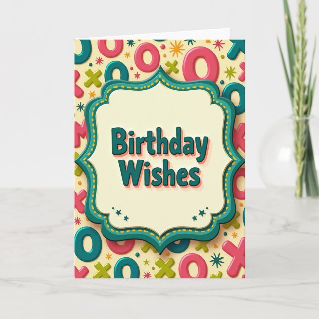 Carte d'anniversaire Xoxo Joyeuse (Devant)