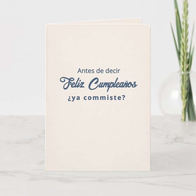 Carte d'anniversaire Ya Comiste? (Devant)
