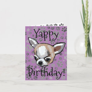 Carte d'anniversaire Yappy Chihuahua