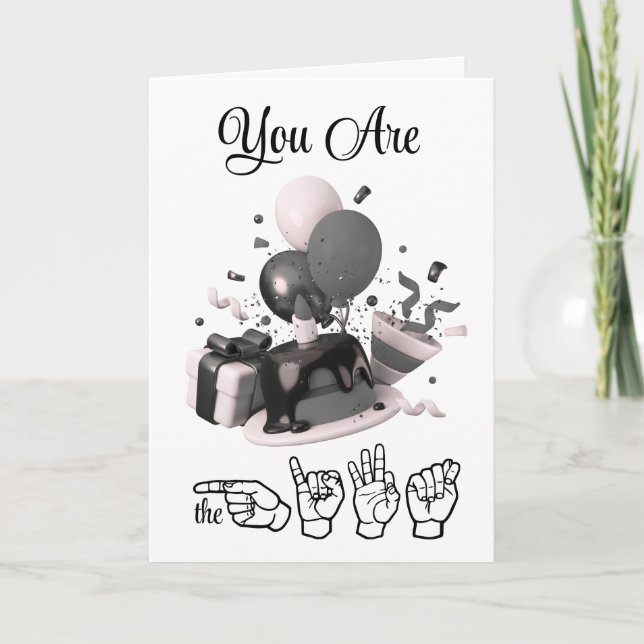 Carte d'anniversaire You Are the Gift (Devant)