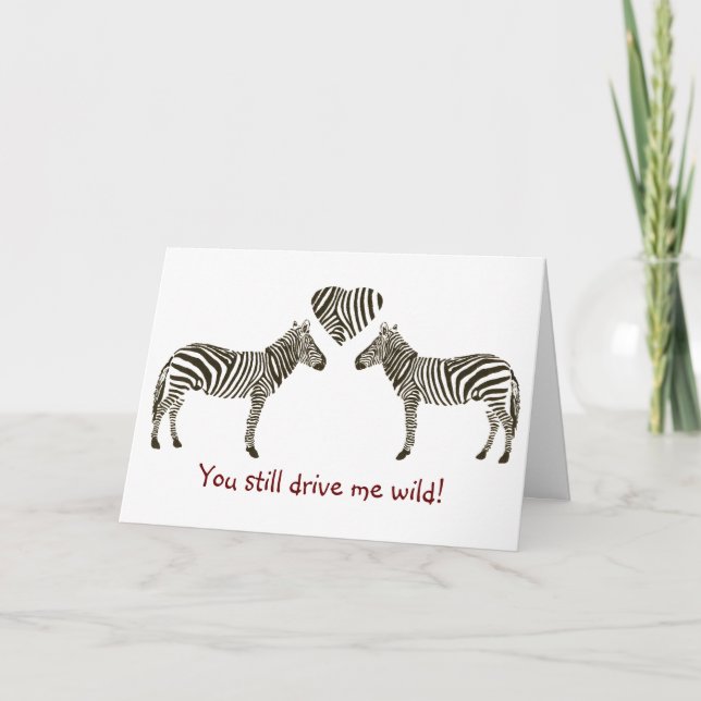 Carte d'anniversaire Zebra (Devant)