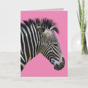 CARTE D'ANNIVERSAIRE ZEBRA