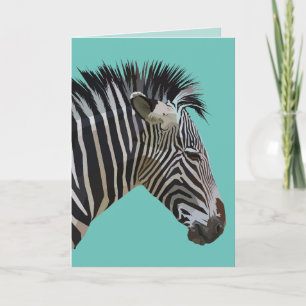 CARTE D'ANNIVERSAIRE ZEBRA