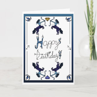 Carte d'anniversaire Zodiac Sagitarius
