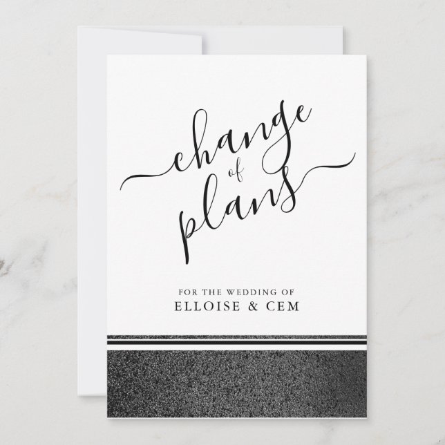 Carte d'annonce de changement de plans de calligra (Devant)