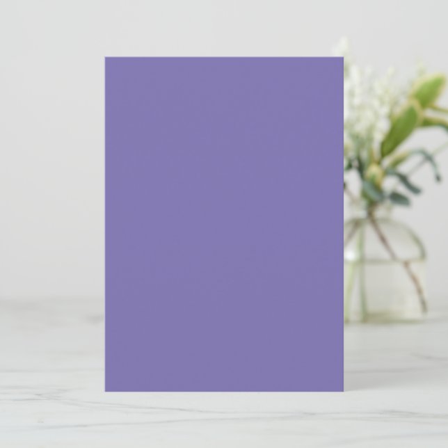 Carte d'annonce de couleur unie plate (Debout devant)