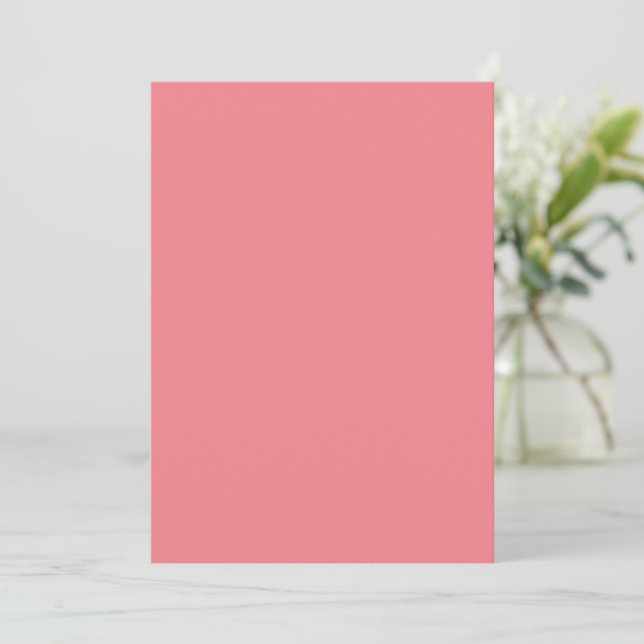 Carte d'annonce de couleur unie plate (Debout devant)