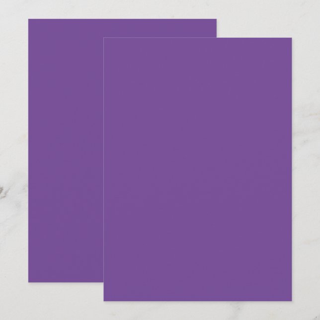 Carte d'annonce de couleur unie plate (Devant / Derrière)