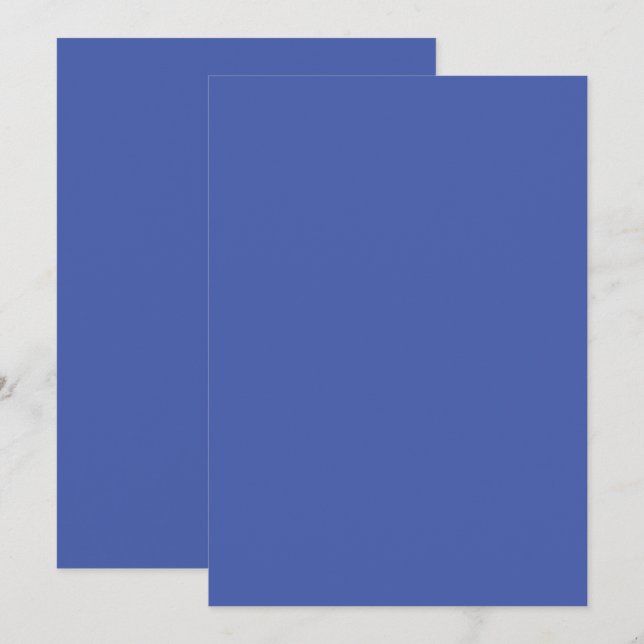 Carte d'annonce de couleur unie plate (Devant / Derrière)