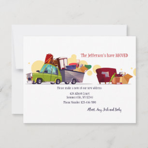 Carte d'annonce de déménagement