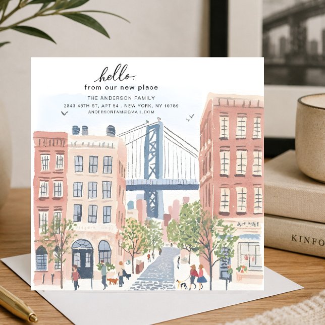 Carte d'annonce de déménagement à Brooklyn (Créateur téléchargé)