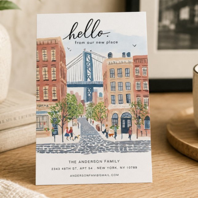 Carte d'annonce de déménagement à Brooklyn (Créateur téléchargé)