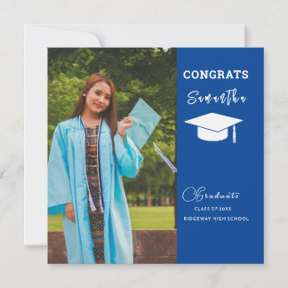 Carte d'annonce de diplômé avec photo personnalisé