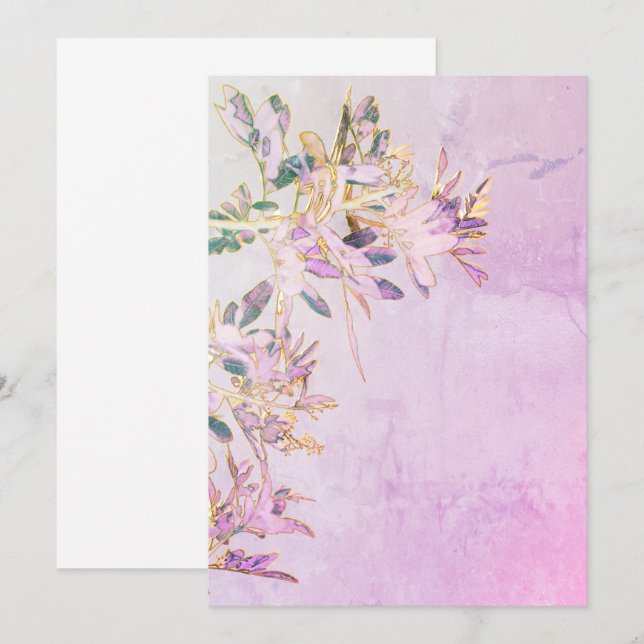 Carte d'annonce de feuilles de poivrier (Devant / Derrière)