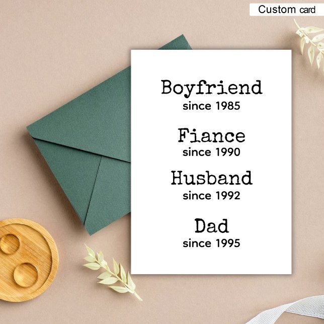 Carte d'annonce de grossesse Nouveau Papa / Papa à (New Dad / Dad to Be Pregnancy Announcement Card)
