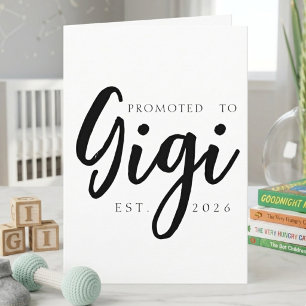 Carte d'annonce de l'année de Gigi EST promue