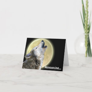 Carte d'annonce de l'art faunique de Loup Hurleur