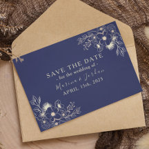 Carte d'annonce de mariage élégante avec fleurs en