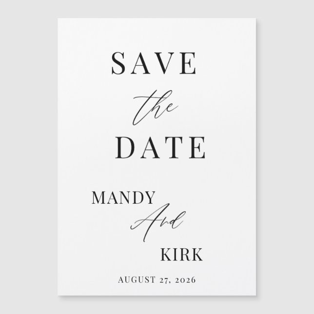 Carte d'annonce de mariage Save the Date (Devant)