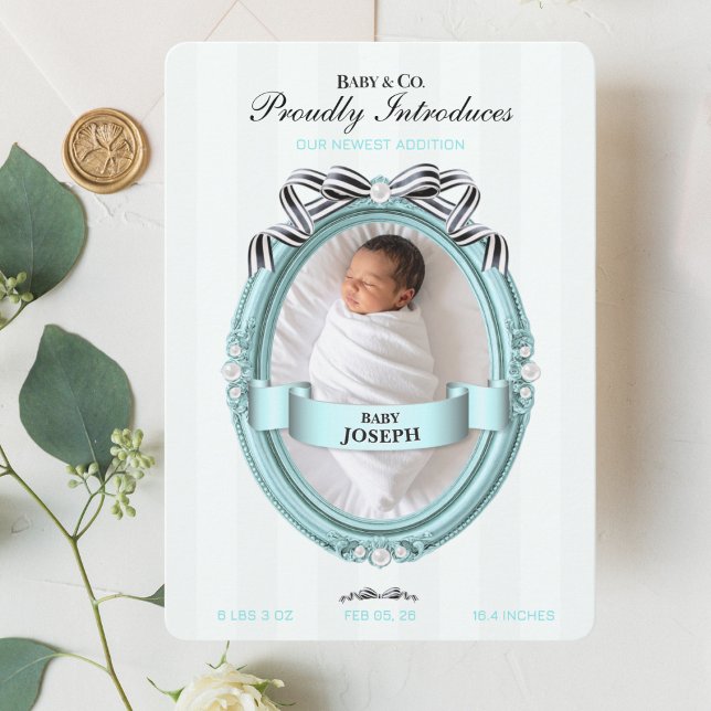 Carte d'annonce de naissance Baby & Co (Créateur téléchargé)