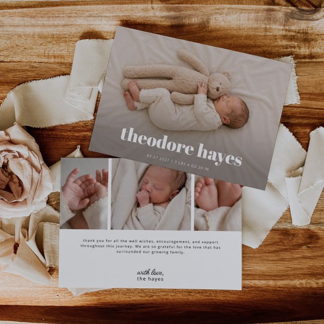 Carte d'annonce de naissance de bébé  (Créateur téléchargé)