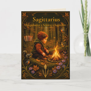 Carte d'annonce de naissance Sagittaire Col. Rêv