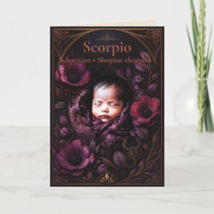 Carte d'annonce de naissance Scorpion Col. Rêveu