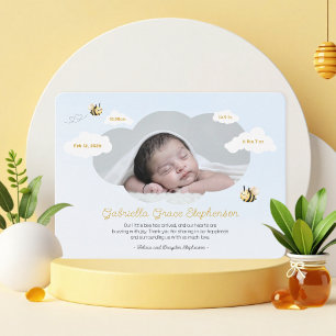 Carte d'annonce de naissance 'Sip and See Our Babe
