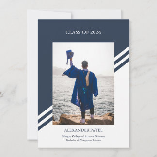 Carte d'annonce de remise de diplôme garçon éditor