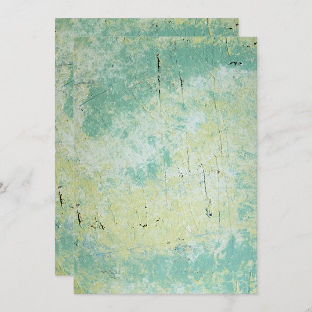 Carte d'annonce d'invitation plate de couleur unie (Devant / Derrière)