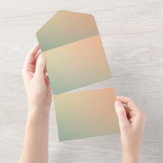 Carte d'annonce d'invitations de couleur unie (Déchirure)
