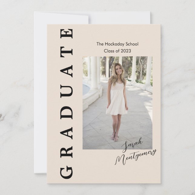 Carte d'annonce Graduate Edge 5 Photos (Devant)