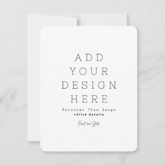 Carte d'annonce personnalisée simple 10,8 cm x 14