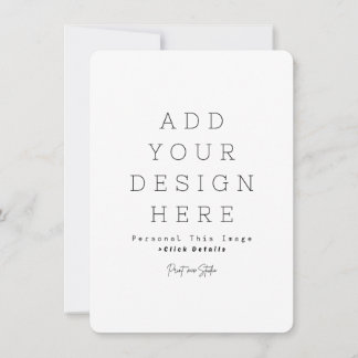 Carte d'annonce personnalisée Simple 4,5" x 6,25