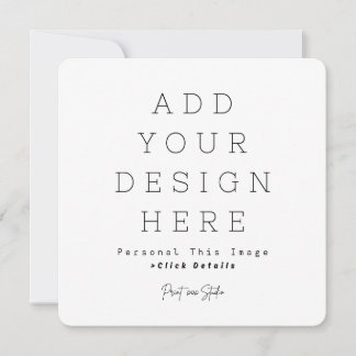 Carte d'annonce personnalisée simple 5,25" x 5,2