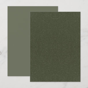 Carte d'annonce plate personnalisée en vert mousse